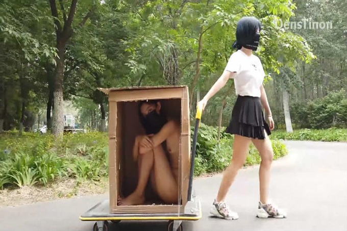 北京天使DensTinon 有声音版 狗箱Nude in the parkBox